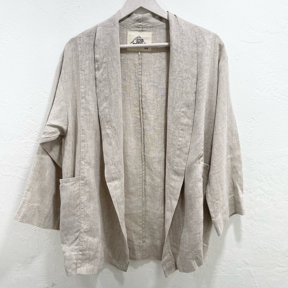 Sugar Candy Mountain Jackets & Blazers - Sugar Candy Mountain The Nettles Coat Linen Open Jacket XS/S